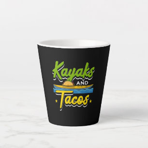 Kajakken - Kajakken en taco's Grappig Kajakken Latte Mok