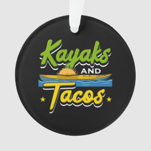 Kajakken - Kajakken en taco's Grappig Kajakken Ornament