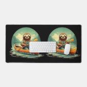 Kajakken luiaard kano liefhebber grappige dieren  bureaumat (Keyboard & Muis)