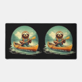 Kajakken luiaard kano liefhebber grappige dieren  bureaumat (Voorkant)