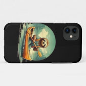 Kajakken luiaard kano liefhebber grappige dieren Case-Mate iPhone case (Achterkant (horizontaal))