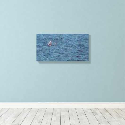 Kajakken op Hawaï Canvas Afdruk (Insitu (Houten vloer))