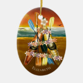 Kajakken ornament w tropische kajak kerstboom (Voorkant)