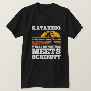 Kajakken waar avontuur rust ontmoet t-shirt