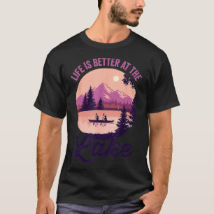 Kajakken Zomer Vakantie Leven is beter op de la T-shirt