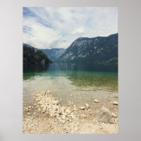 Kajakkers in de verte op het meer Foto