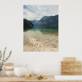 Kajakkers in de verte op het meer Foto Poster (Keuken)