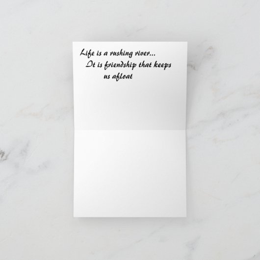 Kajakkers in stroomversnellingen kaart (Binnen)