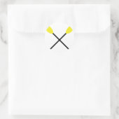 kajakpadels doorkruist ronde sticker (Tas)