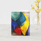 Kajaks Notecard Kaart (Gele Bloem)