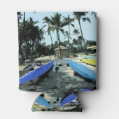 Kajaks op een Hawaiian Beach Koelbox Blikjeskoeler (Achterkant)