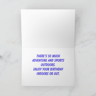 Kajaks Verjaardag Kaart, 5 "x 7" Gevouwen Wenskaar Kaart