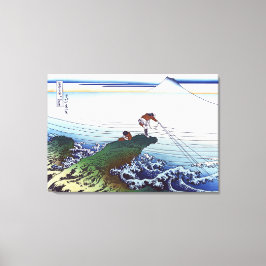 Kajikazawa in de provincie Kai Canvas Afdruk