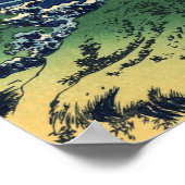 Kajikazawa in de provincie Kai (door Hokusai) Poster (Hoek)