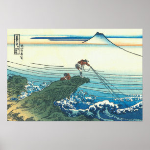 Kajikazawa in de provincie Kai Poster