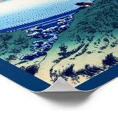 Kajikazawa in de provincie Kai  Woodcut Poster (Hoek)