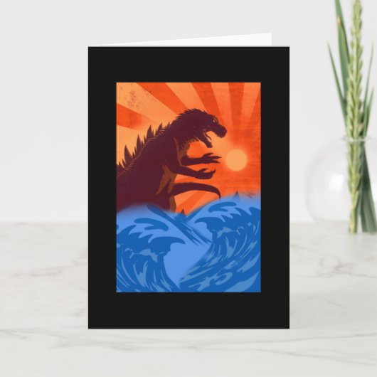 Kajiu Gojira Koning van de monsters Japan Kaart (Voorkant)