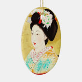 Kajiwara Hisako A Kyoto Maiko geisha fine art Keramisch Ornament (Rechts)