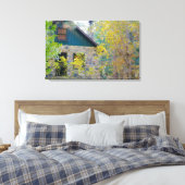 Kajuit in de Bossen HDR Canvas Afdruk (Insitu (Slaapkamer))