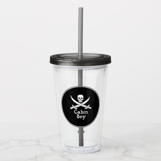 Kajuitjongen acryl drinkbeker (Voorkant)