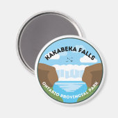 Kakabeka Herfsten Ontario Provincial Park Magnet (Voorkant / Achterkant)