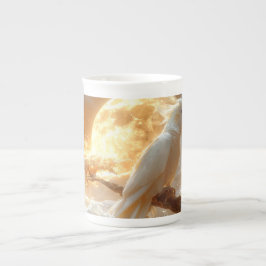 Kakadoe Papegaai Fantasie Droomlandschap Porselein Kop