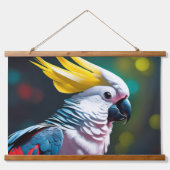 Kakadoe Vogel Wand Tapijt Hangend Wandkleed (Voorkant)