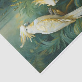 Kakadu liefhebbers, witte veren elegant tissuepapier (Detail)