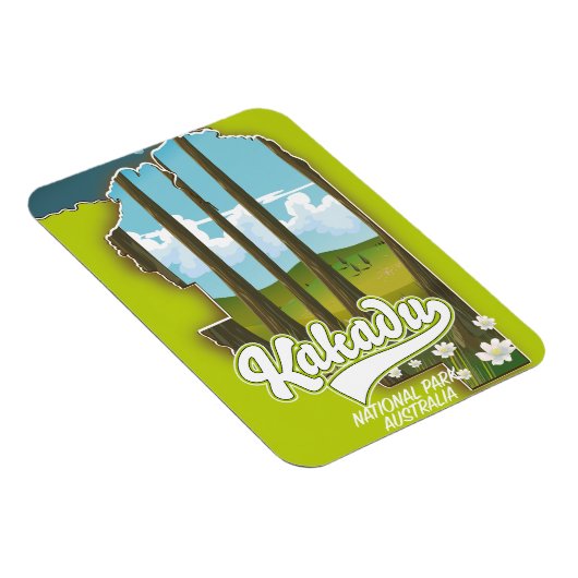 Kakadu National Park Australia-kaart Magneet (Rechterzijde)