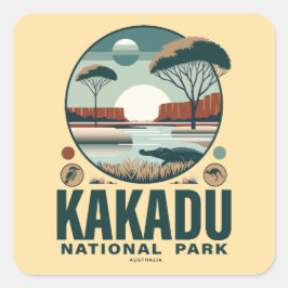 Kakadu National Park Australië Vierkante Sticker
