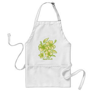 Kakahiaka Hibiscus Hawaiian Chef's Apron Standaard Schort