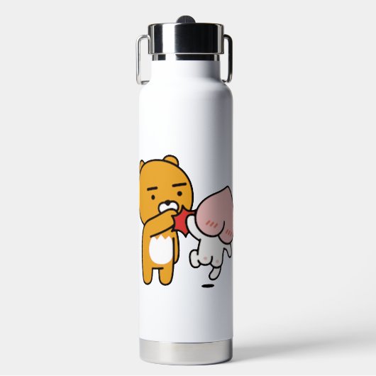 KakaoTalk Vrienden Apeach & Ryan Waterfles (Voorkant)