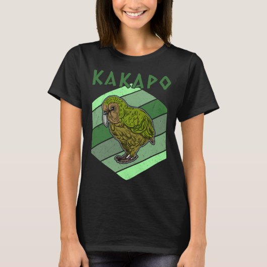 Kakapo birds biologist birdwatchig ornithologist   t-shirt (Voorkant)
