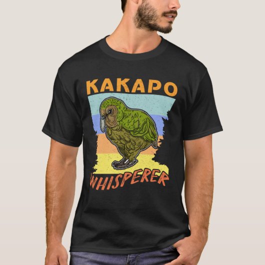 Kakapo birds biologist birdwatchig ornithologist   t-shirt (Voorkant)