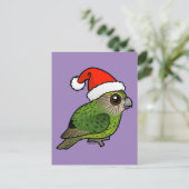 Kakapo Claus Briefkaart (Staand voorkant)