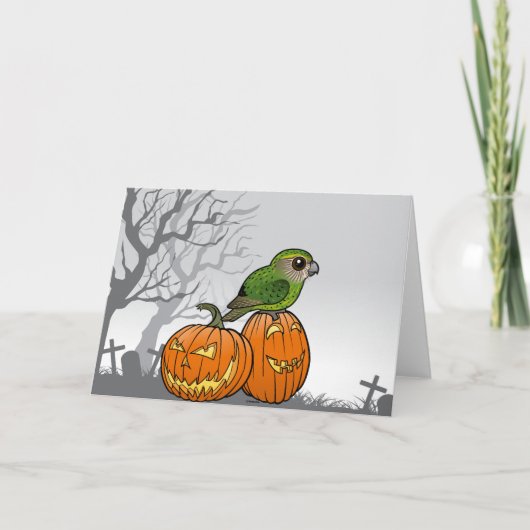 Kakapo Halloween Kaart (Voorkant)