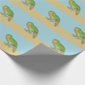 Kakapo illustratie cadeaupapier (Hoek)