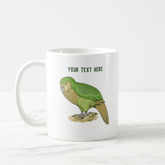 Kakapo illustratie koffiemok (Links)