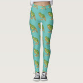 Kakapo illustratie leggings (Voorkant)