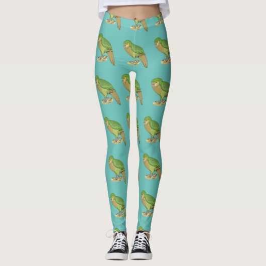 Kakapo illustratie leggings (Voorkant)