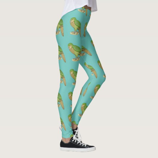 Kakapo illustratie leggings (Rechts)