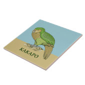Kakapo illustratie tegeltje (Zijkant)