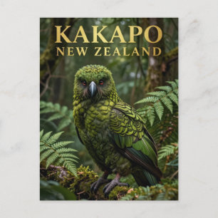 🦜 Kakapo Inheemse Nieuwe-Zeelandse Vogel Briefkaart