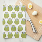 Kakapo parrot keukenhanddoek (Quarter Fold)