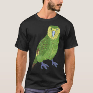 Kakapo Parrot Nieuw-Zeelandse vogeluil Parrot T-shirt