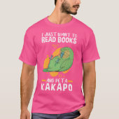 Kakapo Pet en lees Flightless Parrot T-shirt (Voorkant)