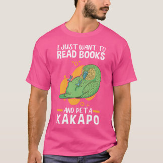 Kakapo Pet en lees Flightless Parrot T-shirt