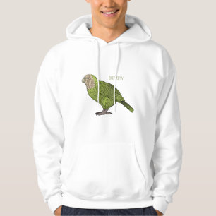 Kakapo vogel cartoon illustratie  hoodie