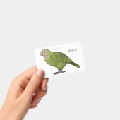 Kakapo vogel cartoonillustratie badge (Handheld)