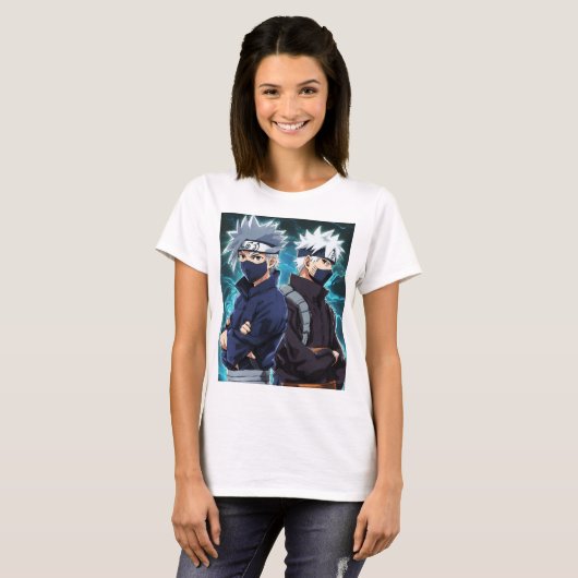 Kakashi en gojo t-shirt (Voorkant volledig)